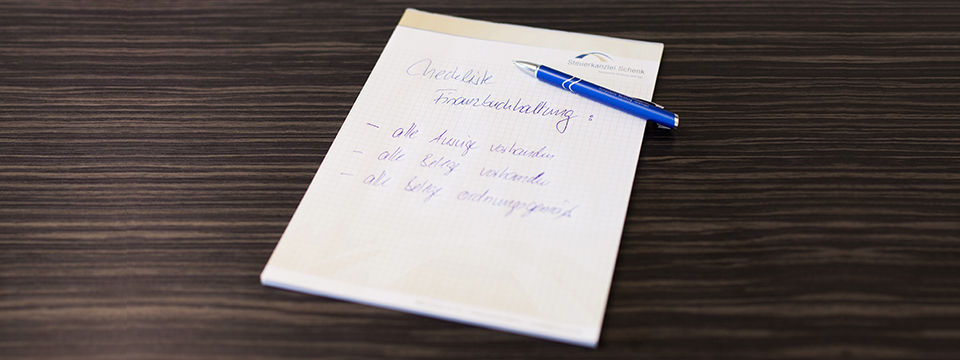 Block und Stift